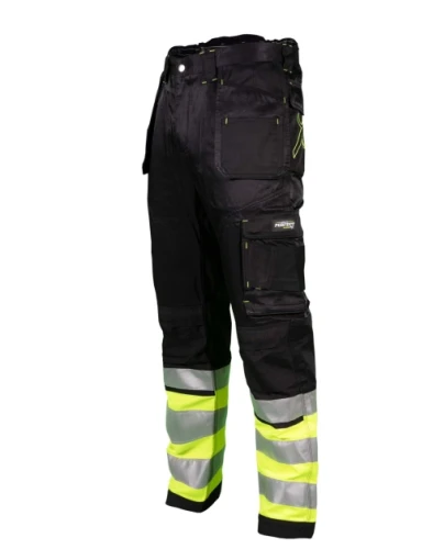 SPODNIE ROBOCZE DO PASA "DURA TWILL X" CZARNE "XL" POWERMAX S-78191