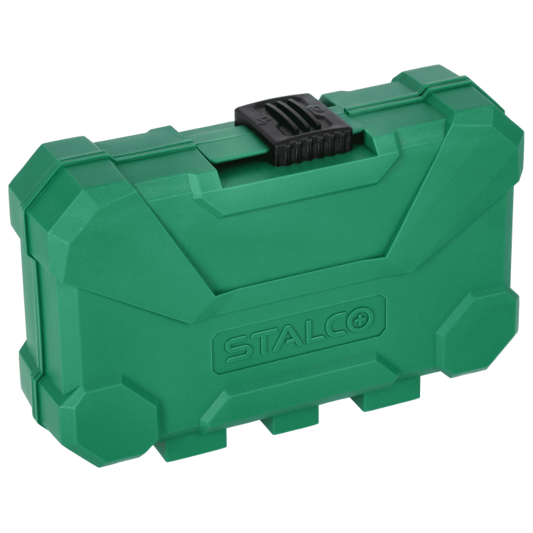 Zestaw bitów udarowych ze stali S2 25mm i 50mm, nasadek oraz adapterów, 34elem. STALCO S-13730