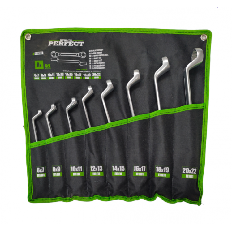 STALCO KLUCZE OCZ-ODGIĘ.6-22mm 8el.POL. "PERFECT" S- 76762