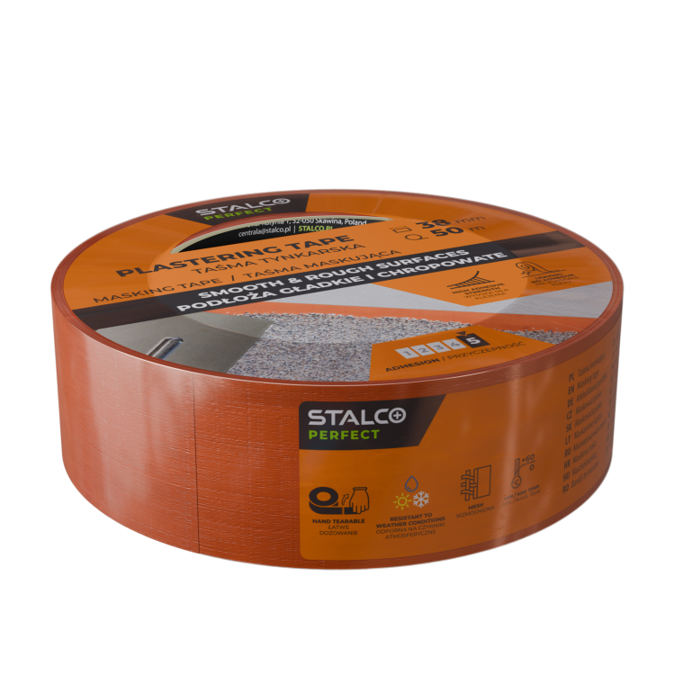 Taśma maskująca tynkarska 38mm x 50m STALCO PERFECT S042138462