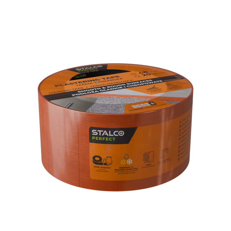 Taśma maskująca tynkarska 48mm x 20m STALCO PERFECT S042138463