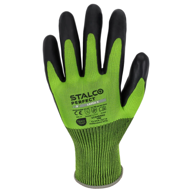 Rękawice poliestrowe LATEX X 8 STALCO PERFECT S093200008