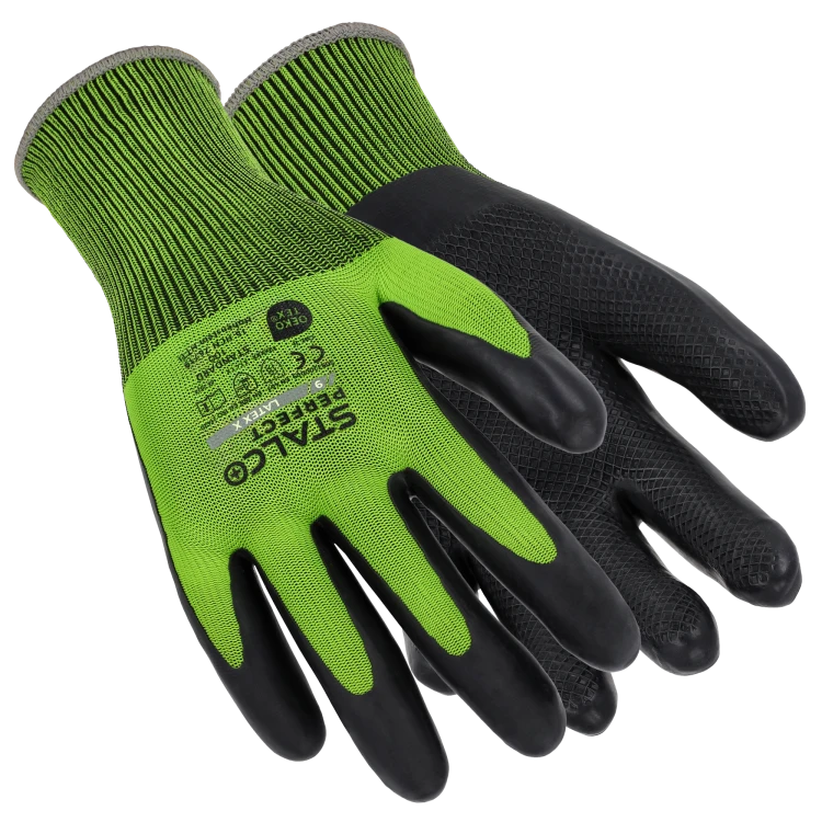 Rękawice poliestrowe LATEX X 10 STALCO PERFECT S093200010