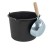 Kubala Czerpak murarski metalowy ocynkowany uchwyt bukowy Ø 170 mm, 0,9 l