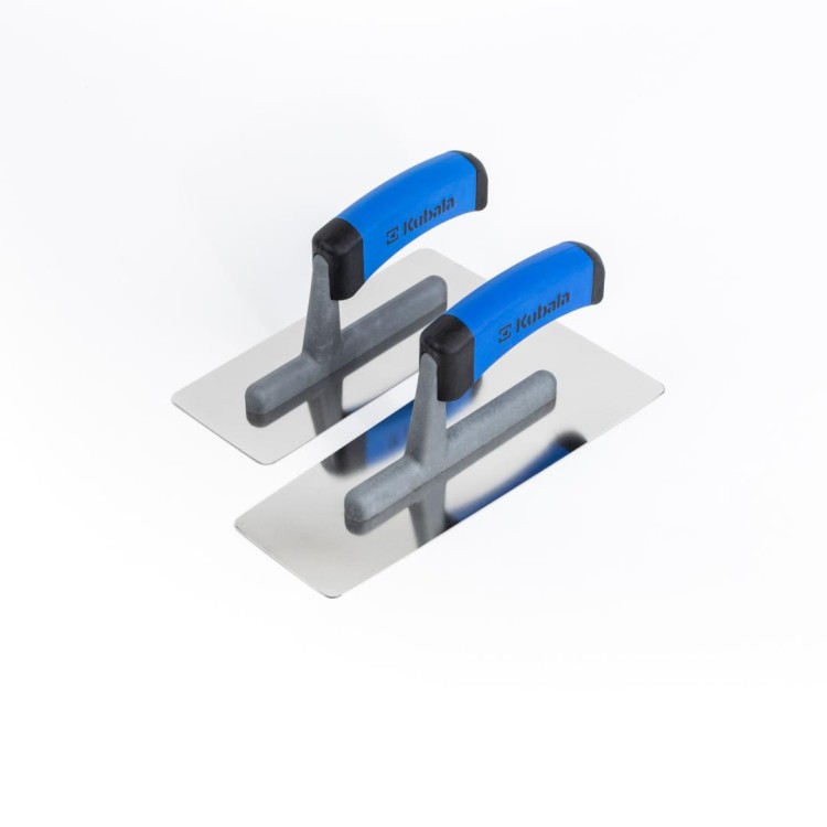 Kubala paca nierdzewna wenecka do stiuku uchwyt 2K typu soft na stopce z poliamidu 75x95x240 mm