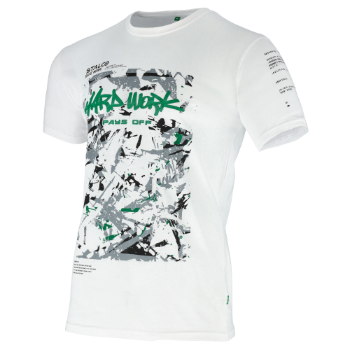 T-shirt męski BONO PAINTER biały XL STALCO S090691004