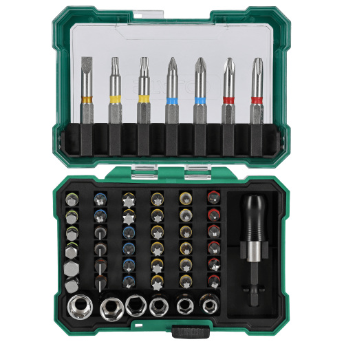 ZESTAW  BITÓW ze stali s2 s225mm i50mm, nasadekoraz adaptora 50el s-13734