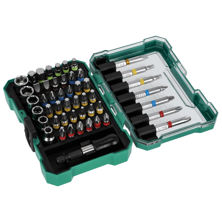 ZESTAW  BITÓW ze stali s2 s225mm i50mm, nasadekoraz adaptora 50el s-13734