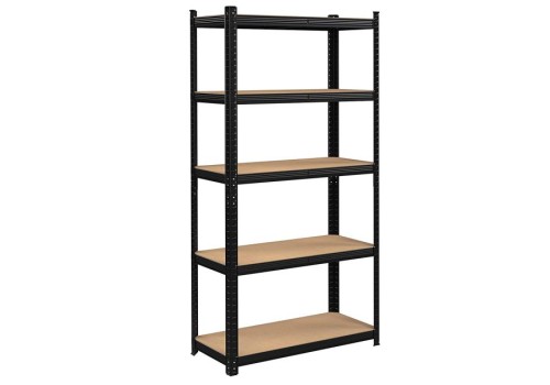 REGAŁ METALOWY CZARNY LAKIEROWANY PROSZKOWO WCISKANY 180X90X40CM