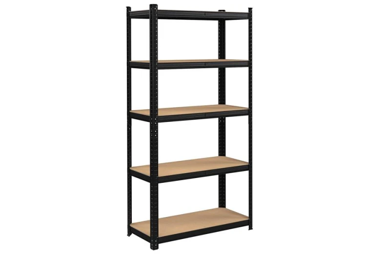 REGAŁ METALOWY CZARNY LAKIEROWANY PROSZKOWO WCISKANY 180X90X40CM