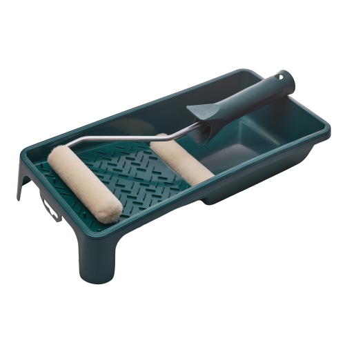 Zestaw malarski: kuweta (150x290)+rękojeść (6/100)+velur (100mm)x2 NITRO STALCO S-38909