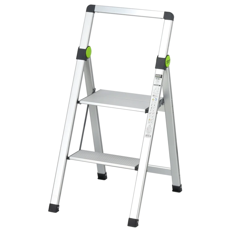 Drabina składana MINI SLIM 2-stopnie z uchwytem STALCO PERFECT S020140502