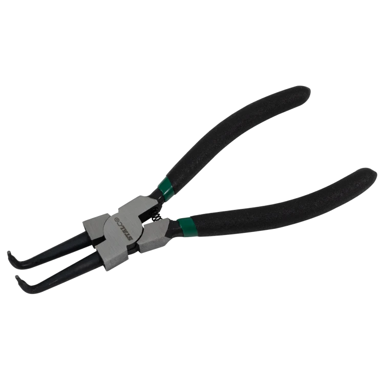 Szczypce Seegera wewnętrzne wygięte 180mm STALCO S-14439