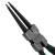 Szczypce Seegera wewnętrzne proste 180mm STALCO S-14445