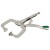 Szczypce spawanicze klamrowe, zatrzaskowe, wachliwe końcówki 280mm STALCO S011914305