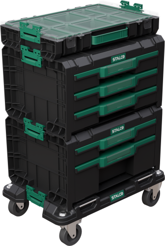 Zestaw skrzyń na platformie jezdnej 4 elem. (TO01+TB02+TB03) SYSTEM STALCO S026145942
