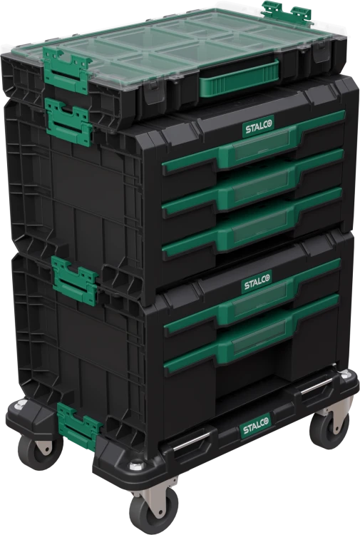 Zestaw skrzyń na platformie jezdnej 4 elem. (TO01+TB02+TB03) SYSTEM STALCO S026145942