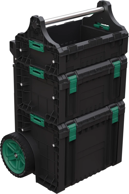 Zestaw skrzyń narzędziowych mobilny 4 elem. (BM01+TB04+TB05) SYSTEM STALCO S026145941
