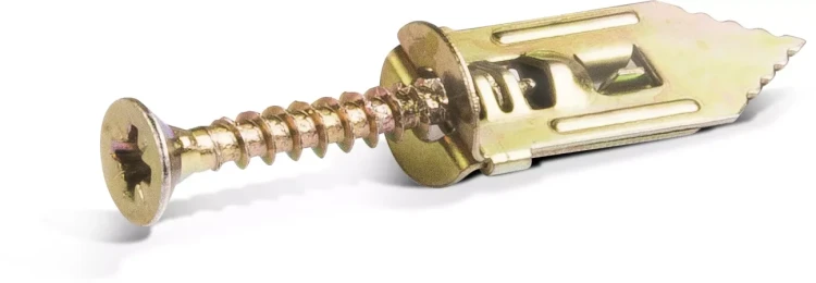 TAP-IT Łącznik metalowy 10,5x30 mm do wbijania do płyt G-K z wkrętem 4x40 mm