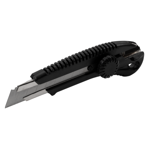 Nóż z ostrzem łamanym 18mm metalowa prowadnica STALCO S-17322