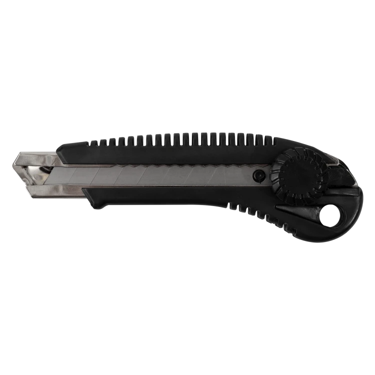 Nóż z ostrzem łamanym 18mm metalowa prowadnica STALCO S-17322