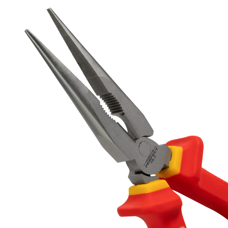 Szczypce wydłużone proste 200mm elekt. STALCO PERFECT S-67022