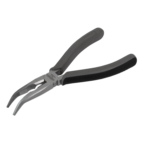 Szczypce wydłużone wygięte 200mm STALCO PERFECT S-67055