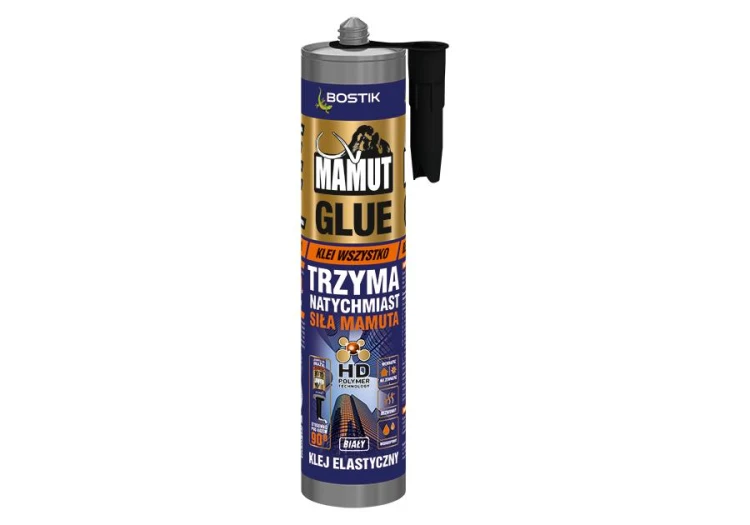 Uniwersalny klej montażowy i budowlany Mamut Glue biały 290 ml BOSTIK