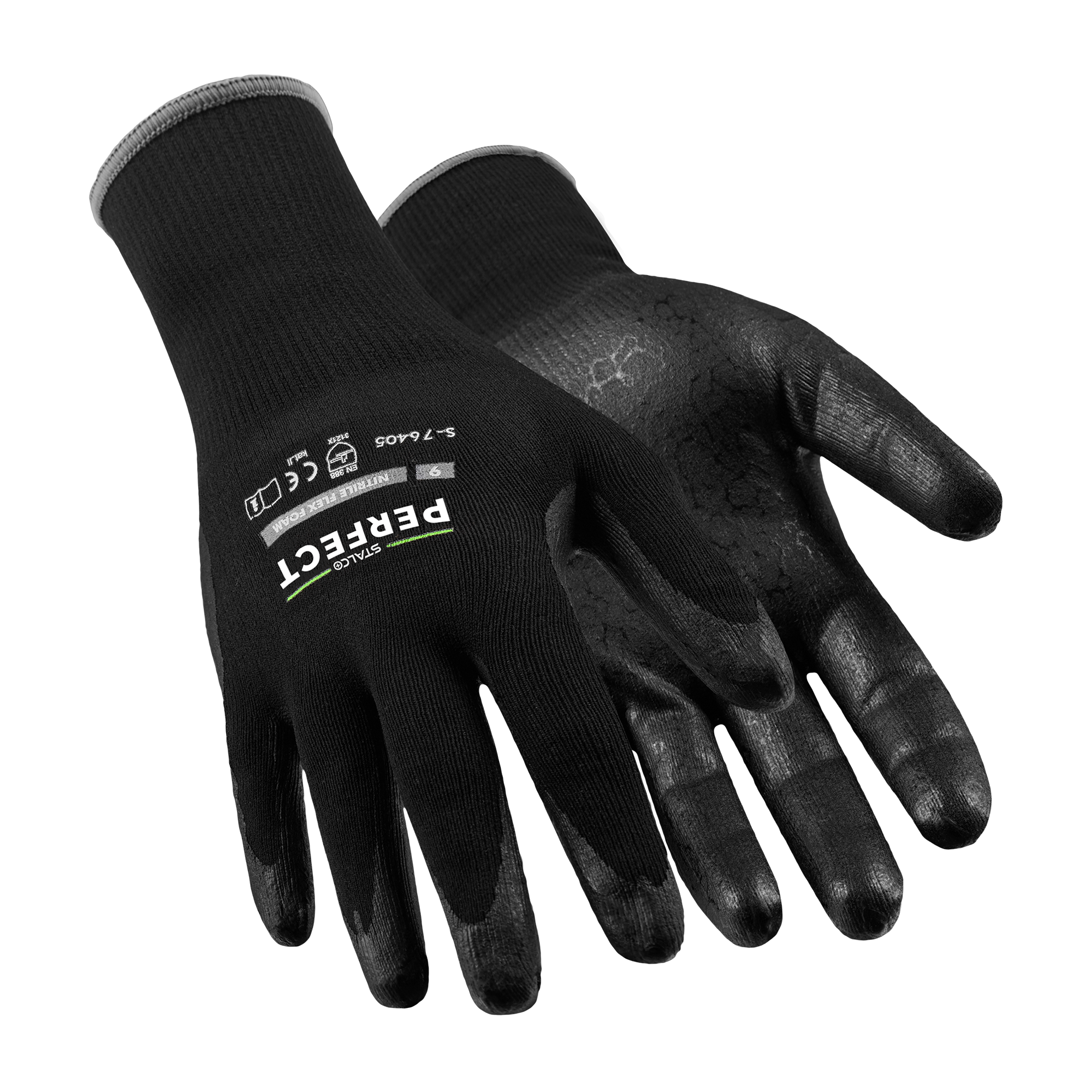 Rękawice nylonowe NITRILE FLEX FOAM 10” STALCO PERFECT S-76407