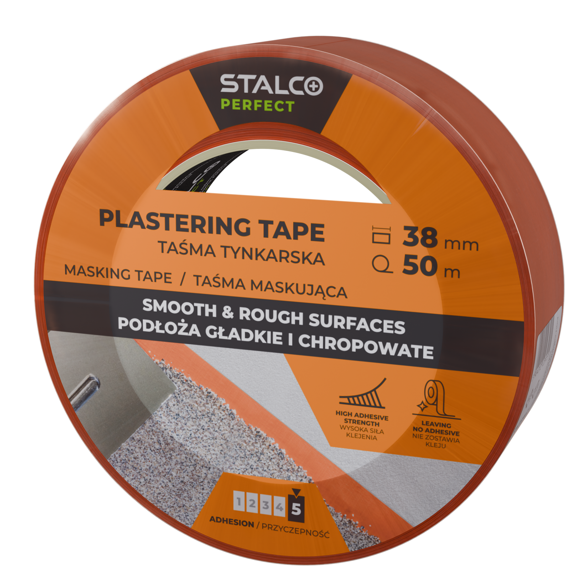 Taśma maskująca tynkarska 38mm x 50m STALCO PERFECT S042138462