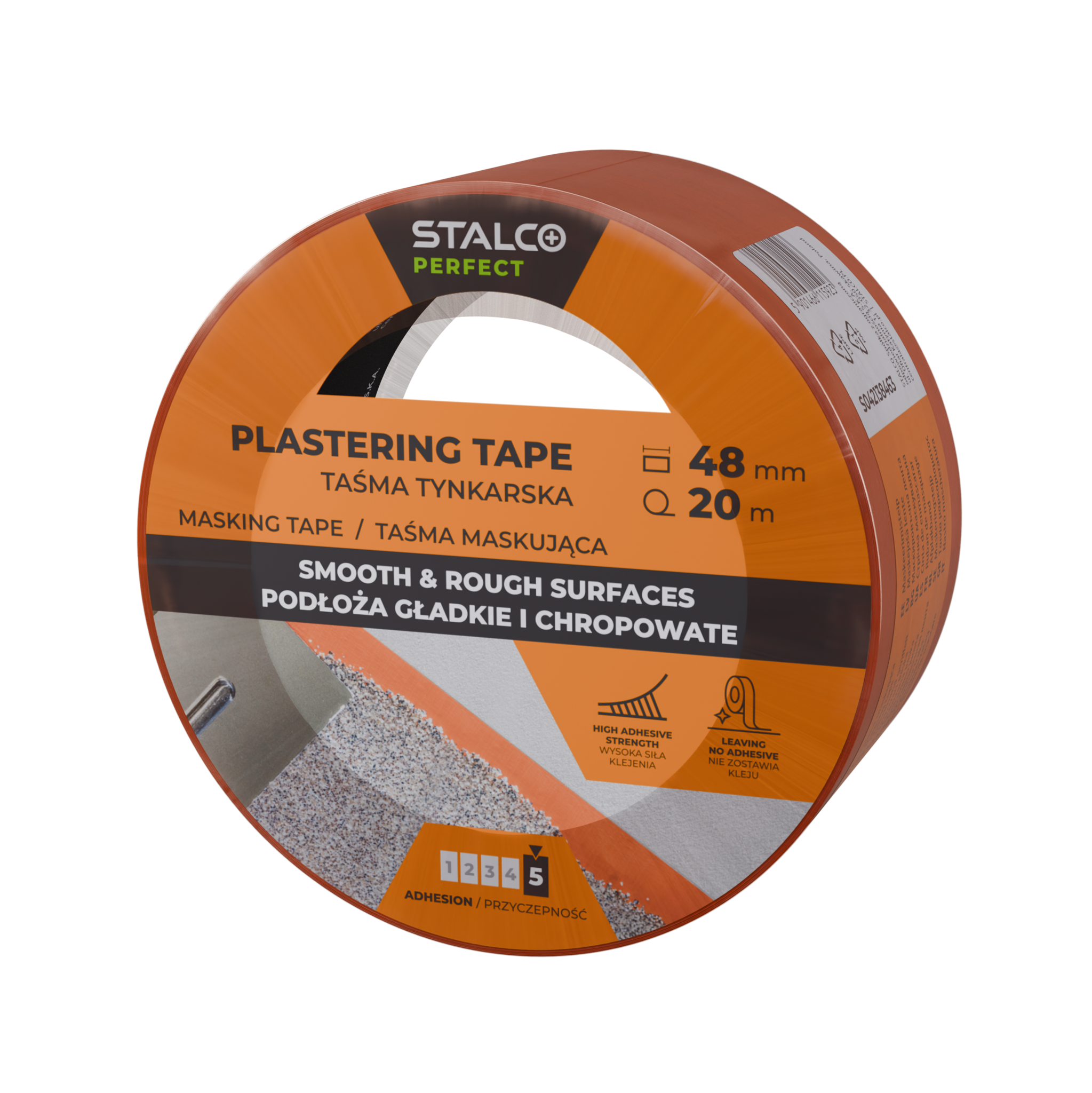 Taśma maskująca tynkarska 48mm x 20m STALCO PERFECT S042138463
