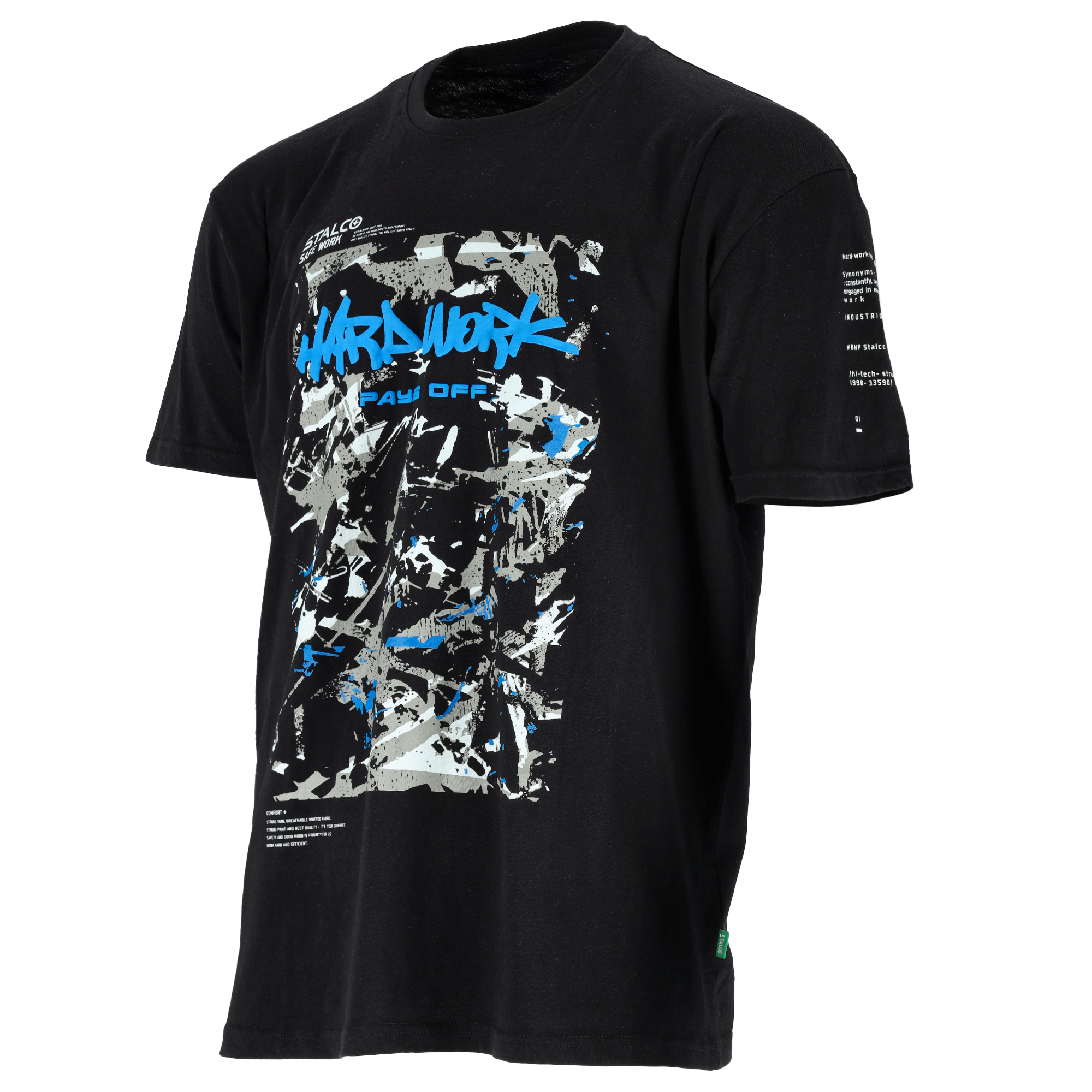 T-shirt męski BONO PAINTER czarny L STALCO S090696027