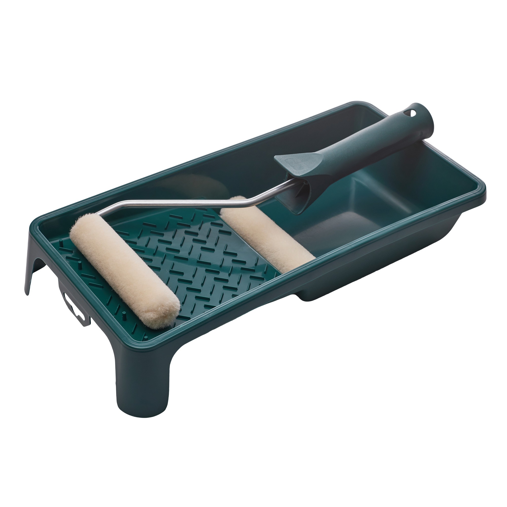 Zestaw malarski: kuweta (150x290)+rękojeść (6/100)+velur (100mm)x2 NITRO STALCO S-38909