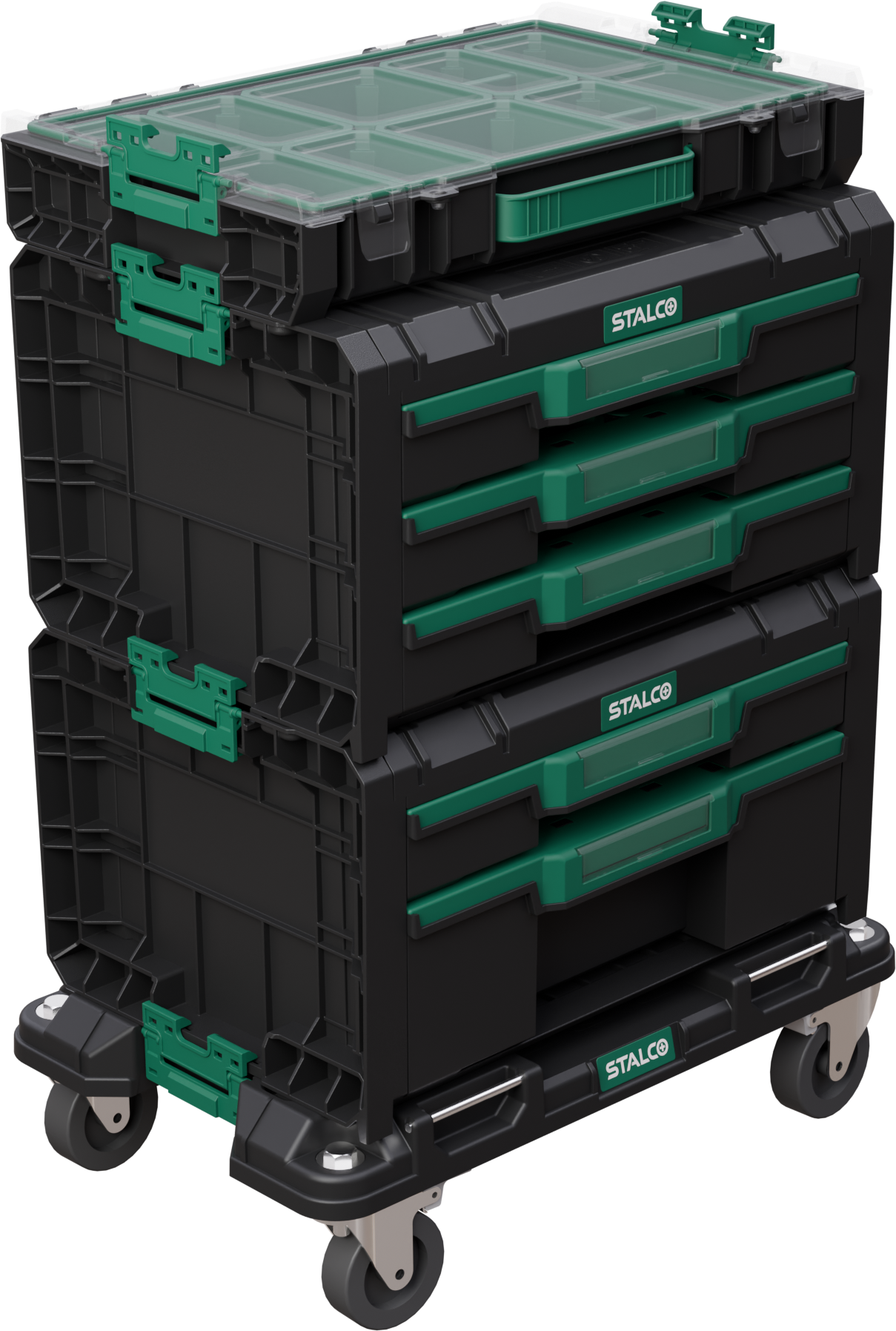 Zestaw skrzyń na platformie jezdnej 4 elem. (TO01+TB02+TB03) SYSTEM STALCO S026145942