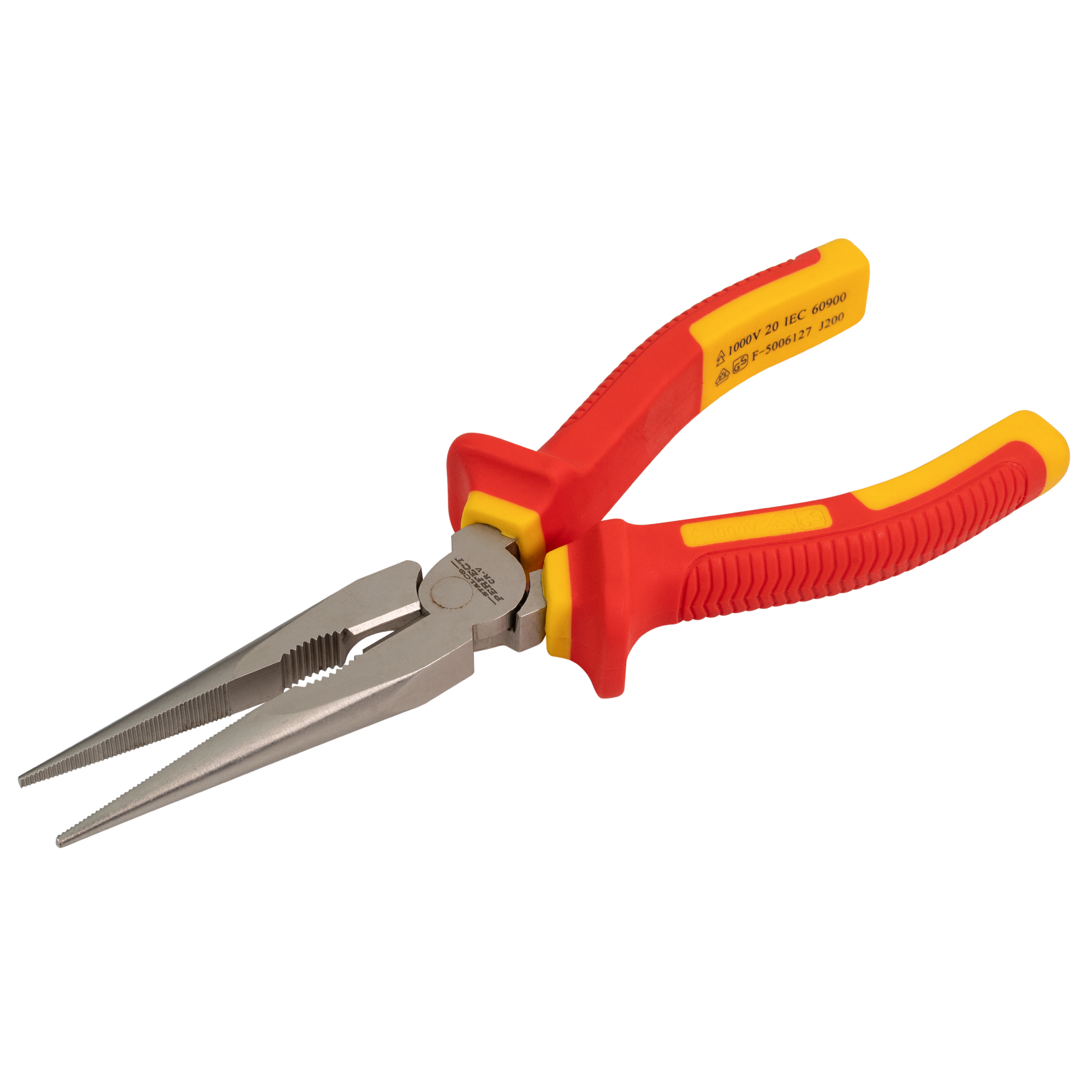 Szczypce wydłużone proste 200mm elekt. STALCO PERFECT S-67022