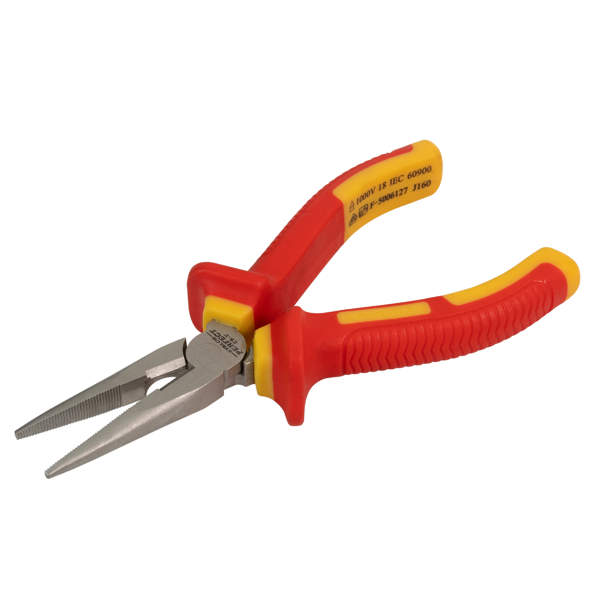 Szczypce wydłużone proste 160mm elekt. STALCO PERFECT S-67016